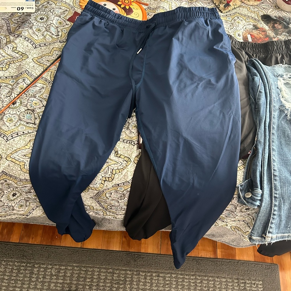 Zyia joggers, gold zipper at ankle. Great shape barely worn